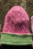 PLANT DYED BEANIE PURE BABY ALPACA PINK CITROEN