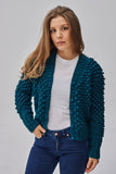 BABY ALPACA CARDIGAN GREEN / S