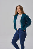 BABY ALPACA CARDIGAN GREEN / S