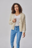 BABY ALPACA CARDIGAN WHITE / S