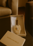 KEYCHAIN BABY ALPACA BEIGE
