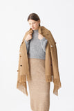 BABY ALPACA OVERSIZED SCARF HANDMADE CAMEL