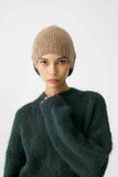 SURI ALPACA CROPPED SWEATER HANDMADE GREEN
