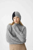 SURI ALPACA CROPPED SWEATER HANDMADE GREY