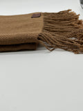 BABY ALPACA HANDMADE SCARF UNDYED BROWN
