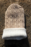 HANDMADE UNDYED  BABY ALPACA BEANIE NATURAL BROWN
