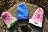 PLANT DYED BEANIE PURE BABY ALPACA PINK CITROEN