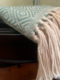 Alpaca & Peruvian Cotton Throw Green