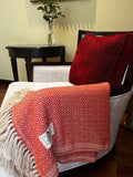 Alpaca & Peruvian Cotton Throw Terracota