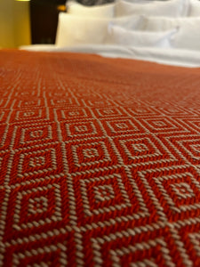 Alpaca & Peruvian Cotton Throw Terracota