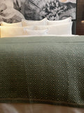 Alpaca & Peruvian Cotton Throw Green