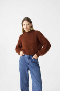 SURI ALPACA CROP JUMPER COPPER