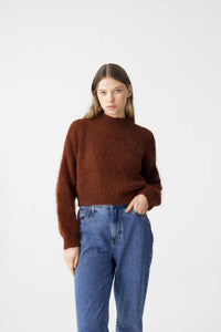 SURI ALPACA CROP JUMPER COPPER