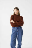 SURI ALPACA CROP JUMPER COPPER