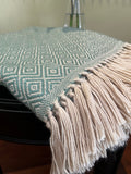 Alpaca & Peruvian Cotton Throw Green