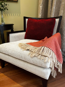 Alpaca & Peruvian Cotton Throw Terracota