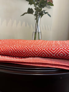 Alpaca & Peruvian Cotton Throw Terracota