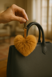 HANDMADE BABY ALPACA KEY-CHARM CAMEL