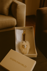 KEYCHAIN BABY ALPACA BEIGE