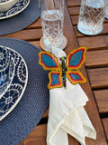 Handcrafted Peruvian Butterfly Napkin Holder - Fairtrade Artisan Crochet